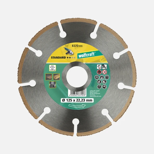 Wolfcraft HM Disk Ø125x22,2 mm ürün görseli 1