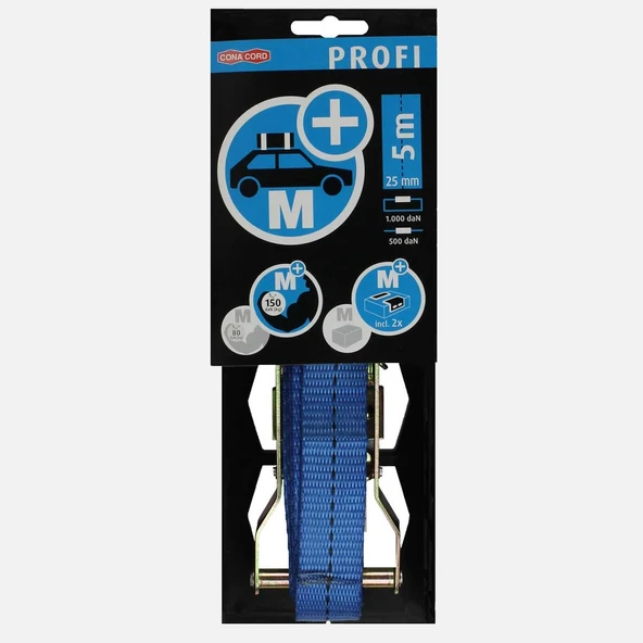 Conacord Bağlama Kayışı mandallı 25 mm 5 m. (2'li Paket) ürün görseli 1