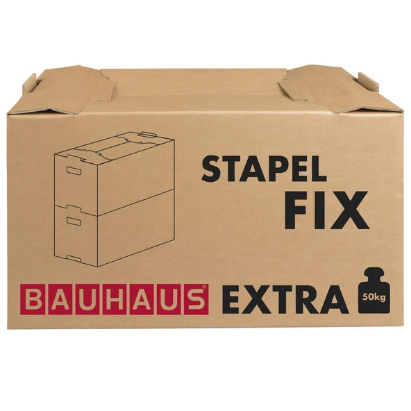 BAUHAUS İstiflenebilir Çok Amaçlı Taşıma Kolisi (3'li Paket) ürün görseli 1