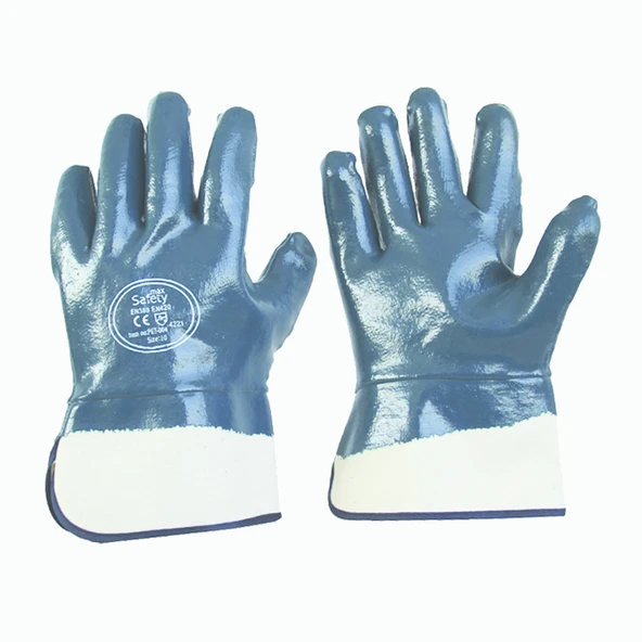 Petrolcü Eldiveni Nitril Kaplı No:10 (4'li Paket) ürün görseli 1