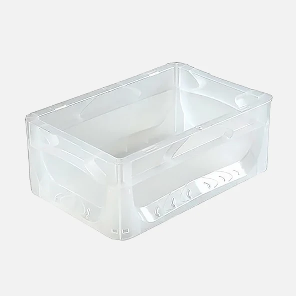 Magic Kombo Euronorm Kapali Saklama Kabi Şeffaf 30x20x12cm (4'li Paket) ürün görseli 1