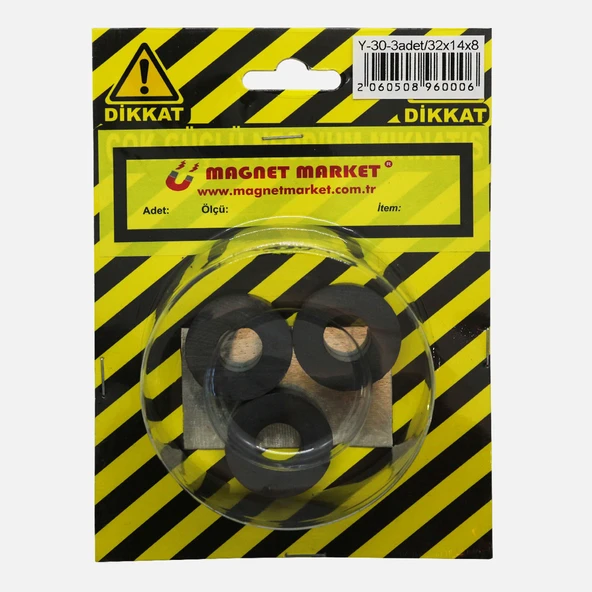 Magnet Oxit Mıknatıs (6'li Paket) ürün görseli 1