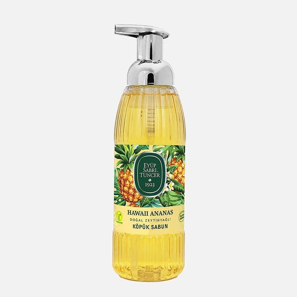 Eyüp Sabri Tuncer Hawaii Ananas Zeytinyağlı Köpük Sabun 500ml (4'li Paket) ürün görseli 1