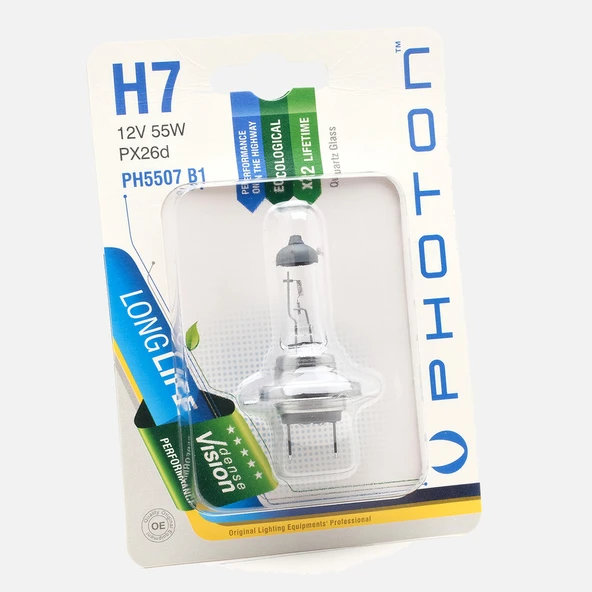 Photon Ampul H7 12V/55W Tekli (3'li Paket) ürün görseli 1