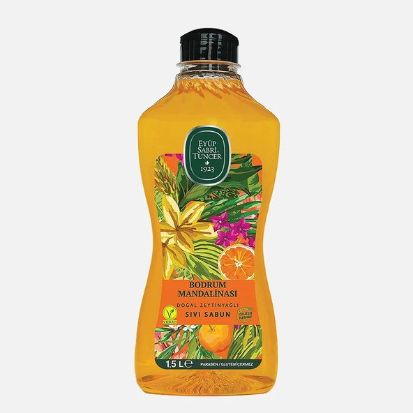 Eyüp Sabri Tuncer Bodrum Mandalinası Zeytinyağlı Sıvı Sabun 1,5L (3'li Paket) ürün görseli 1