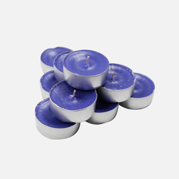 Kokulu Tealight 10'lu Mum Seti Lavanta (5'li Paket) ürün görseli 1