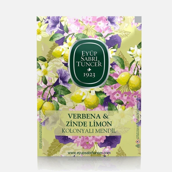 Eyüp Sabri Tuncer Verbena Zinde Limon Kolonyalı Mendil 50'li (4'li Paket) ürün görseli 1