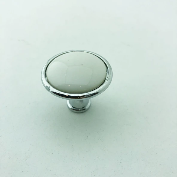 Es-Al Düz Düğme Krom Kulp (6'li Paket) ürün görseli 1