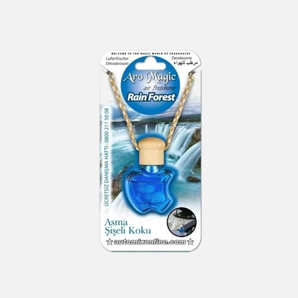 Automix Aromagic Şişeli Asma Koku Rain Forest (6'li Paket) ürün görseli 1