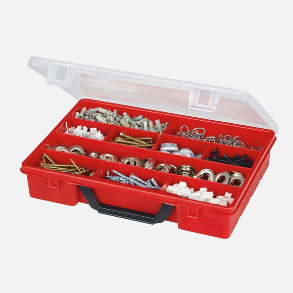 Wisent Organizer 3, 10 BöLümeneli, kırmızı (3'li Paket) ürün görseli 1