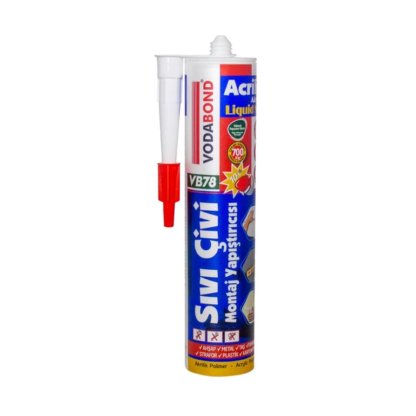 Vodabond VB-78 Akrilik Sıvı Çivi 420 GR (4'li Paket) ürün görseli 1
