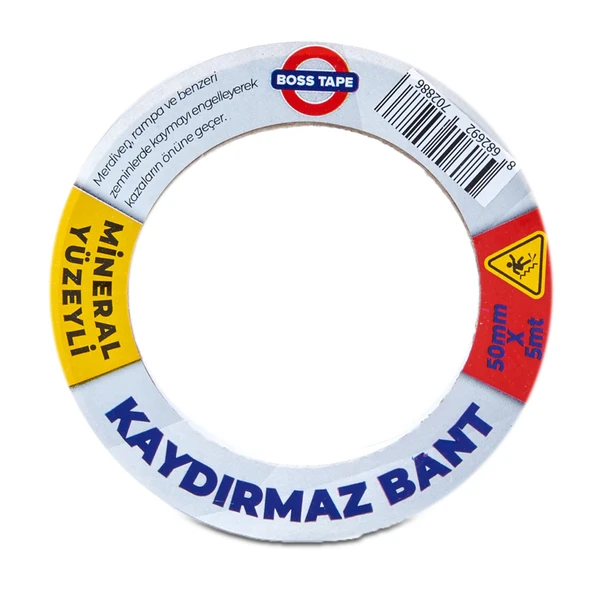 Boss Tape Siyah Zemin Kaydırmazlık Bandı (4'li Paket) ürün görseli 1