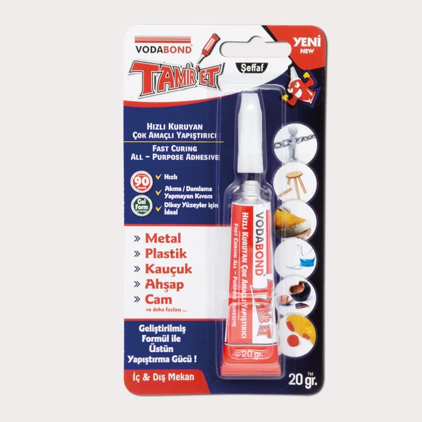 20 gr Tamir Et - Hızlı Kuruyan Çok Amaçlı Yapıştırıcı (7'li Paket) ürün görseli 1