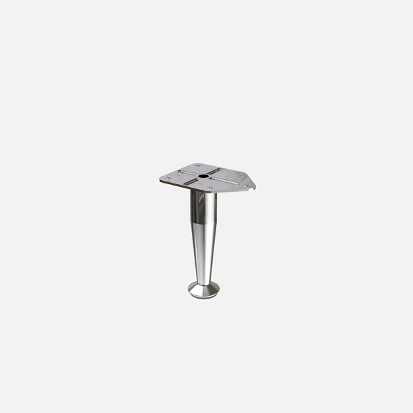 Tempo R25 Konik Baza 12 cm  Krom (4'li Paket) ürün görseli 1