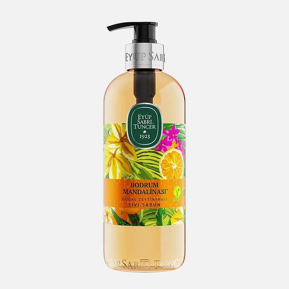 Eyüp Sabri Tuncer Bodrum Mandalinası Zeytinyağlı Sıvı Sabun 500ml (5'li Paket) ürün görseli 1