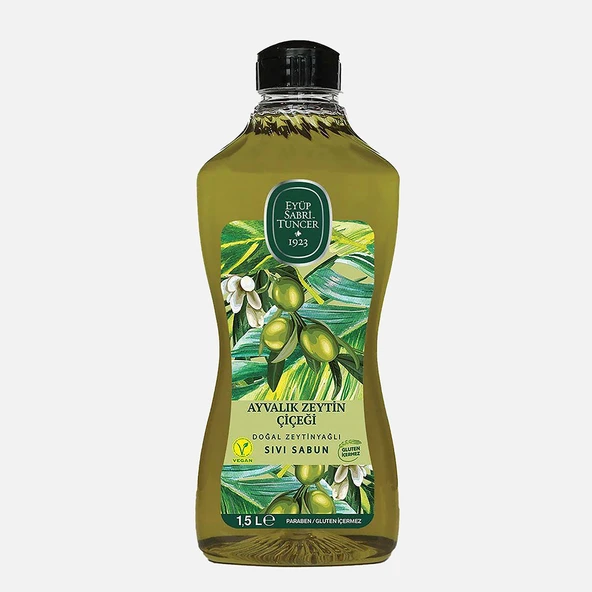 Eyüp Sabri Tuncer Ayvalık Zeytin Çiçeği Zeytinyağlı Sıvı Sabun 1,5L (3'li Paket) ürün görseli 1