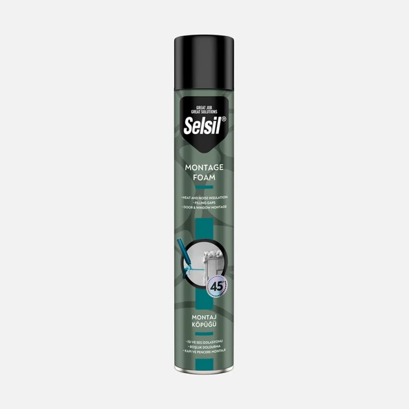 Selsil Pu Montaj Köpük Tabancal Sarı 845 GR (3'li Paket) ürün görseli 1