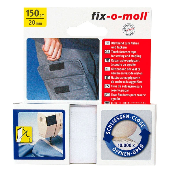Fix-o-moll Cırtbant Dikmek İçin Beyaz (4'li Paket) ürün görseli 1