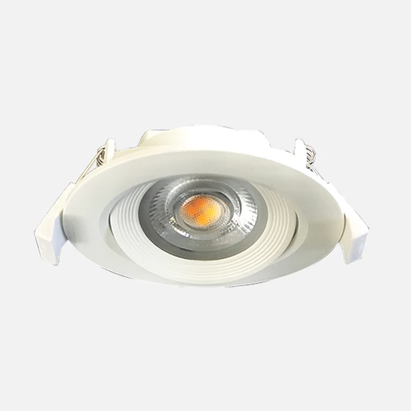 Ecolite Eglo 6.5 W Ledli Yuvarlak Sıvaüstü Spot 1 Adet Beyaz (4'li Paket) ürün görseli 1