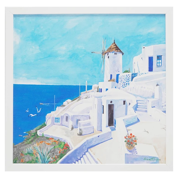Mina Art Çerçeveli Linen Baskı Tablo 43x43 cm ürün görseli 1