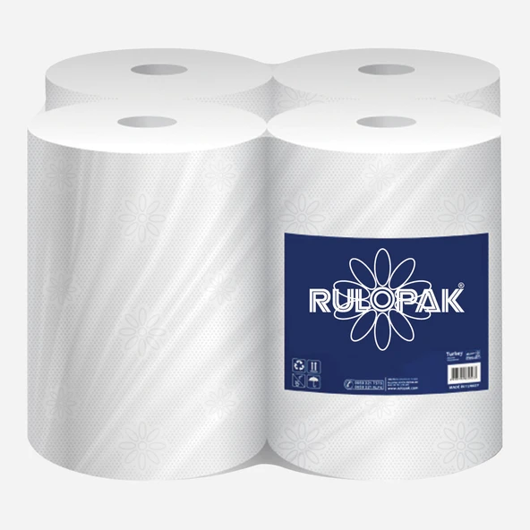 Rulopak İçten Çekmeli Havlu 4'lü 100 mt (2'li Paket) ürün görseli 1