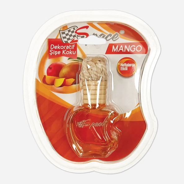 Space Dekoratif Şişe Oto Kokusu Mango (6'li Paket) ürün görseli 1