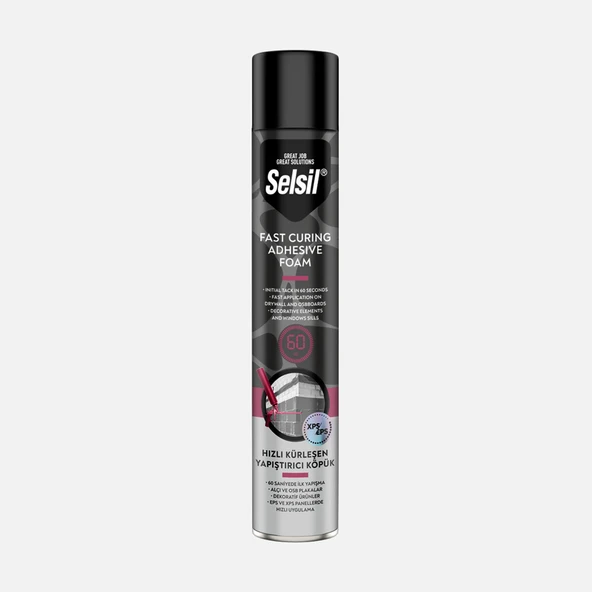 Selsil Hızlı Kürleşen Mantolama Köpük Tabancalı Sarı 850 GR (3'li Paket) ürün görseli 1