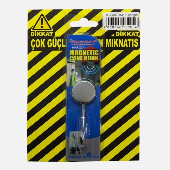 Magnet Mıknatıslı Çengel Askı Uzun (2'li Paket) ürün görseli 1