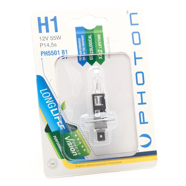 Photon Ampul H1 12V/55W Tekli (3'li Paket) ürün görseli 1
