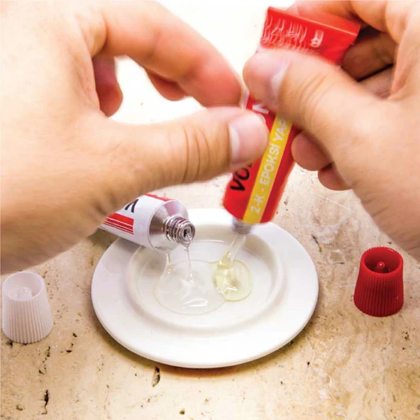Vodabond 2K Rapid Epoxy Yapıştırıcı Şeffaf 30 GR (4'li Paket) ürün görseli 1