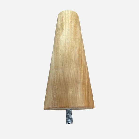 Dreamax M8 Ahşap Konik 12cm  Natural Ayak (8'li Paket) ürün görseli 1
