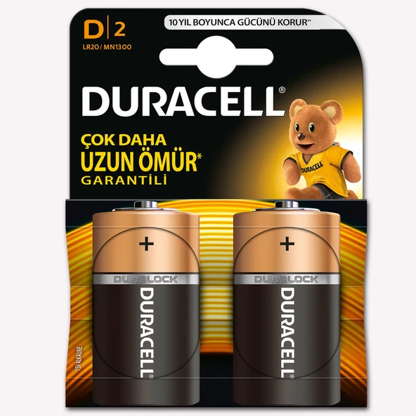 Duracell Pil D Boy 2'li (4'li Paket) ürün görseli 1