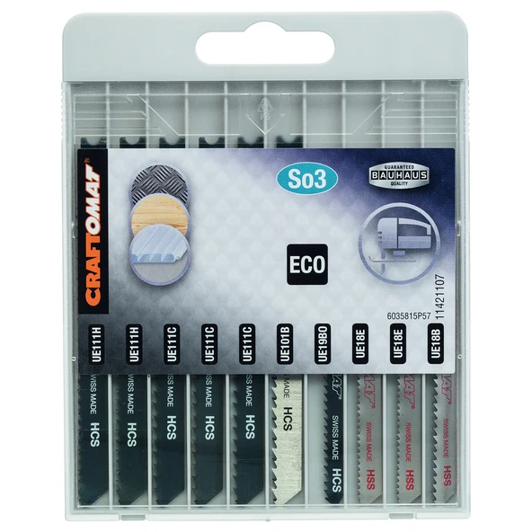 Craftomat Dekupaj Testere Ucu U Şaft 10'lu Set (2'li Paket) ürün görseli 1