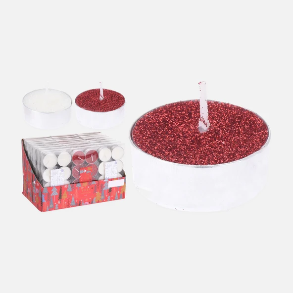 Mum Simli Tealight (6'li Paket) ürün görseli 1