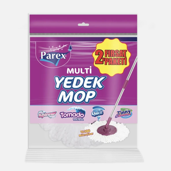Parex Multi Yedek Mop 2'li Paket (3'li Paket) ürün görseli 1