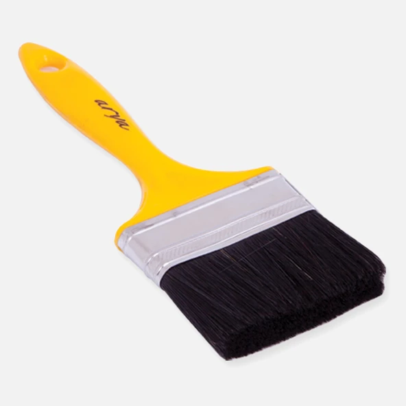 Arya No:4 Yağlı Boya Fırça Plastik İnce Sap-Siyah Kıl (5'li Paket) ürün görseli 1