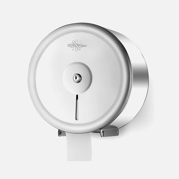 Rulopak Paslanmaz Mini Jumbo Tuvalet Kağıdı Dispenseri (2'li Paket) ürün görseli 1