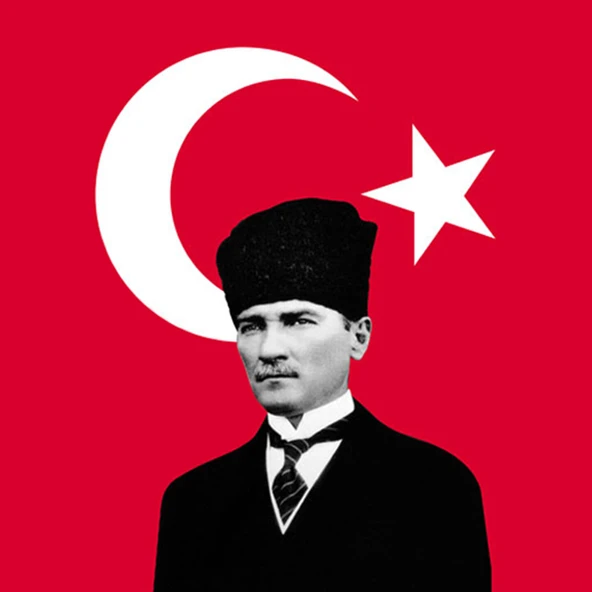 Koşan Koşan Ata Posterli Bayrak (3'li Paket) ürün görseli 1