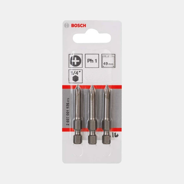 Bosch Extra Hard PH1  49 mm 3'lü (5'li Paket) ürün görseli 1