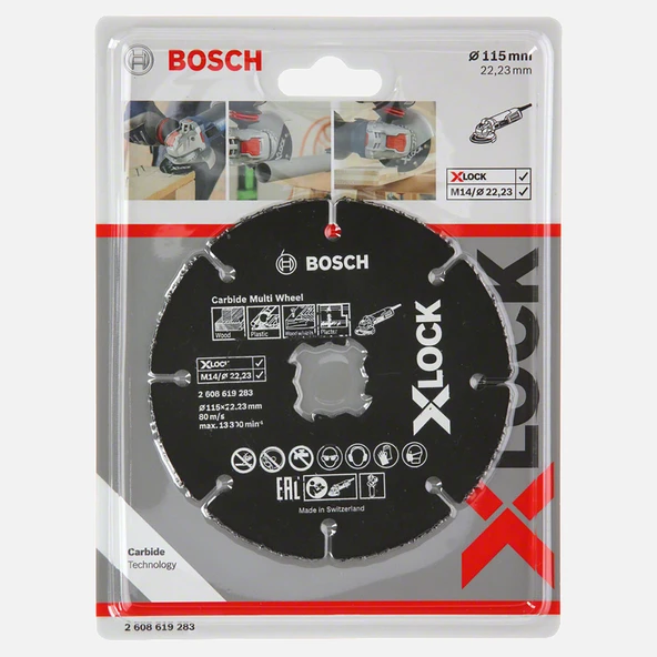 Bosch X-LOCK Carbide Multi Wheel Kesici Disk 115 mm (3'li Paket) ürün görseli 1
