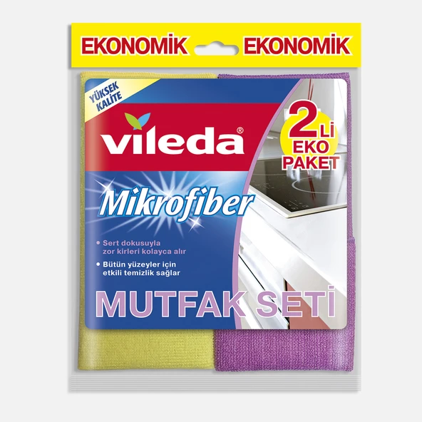 Vileda Mikrofiber Mutfak + Konfor Bez 2'li Paket (4'li Paket) ürün görseli 1