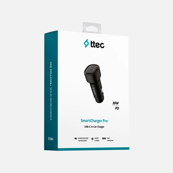 Ttec SmartCharger 2CKP01S 30 W Hızlı Araç Şarj Aleti (2'li Paket) ürün görseli 1