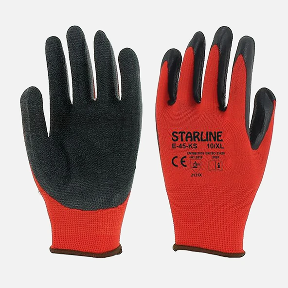 Starline Nitril Eldiven E-45 10 Beden (6'li Paket) ürün görseli 1