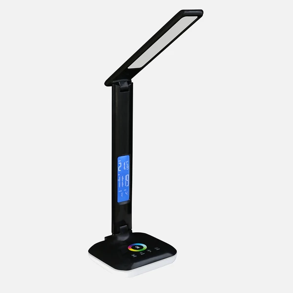 Dokunmatik Rgb Led Masa Lambası Siyah ürün görseli 1
