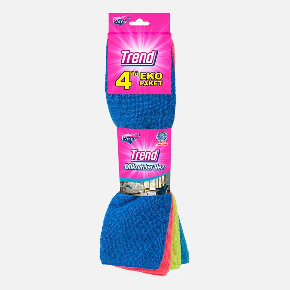 Parex Trend Mikrofiber Temizlik Bezi 4'lü (4'li Paket) ürün görseli 1