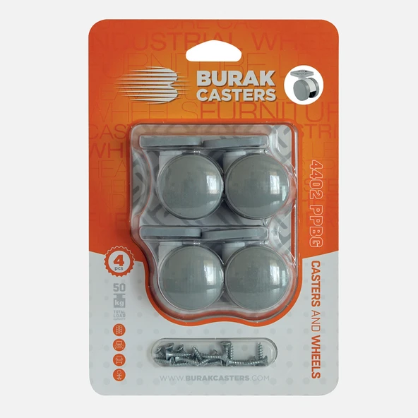 Burak Teker Mobilya Tekerleği (4'li Paket) ürün görseli 1