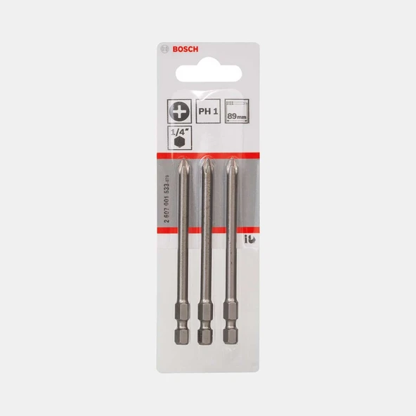Bosch Extra Hard PH1  89 mm 3'lü (4'li Paket) ürün görseli 1