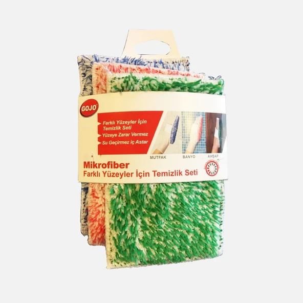 Gojo Mikrofiber Farklı Yüzeyler İçin Temizlik Seti (4'li Paket) ürün görseli 1