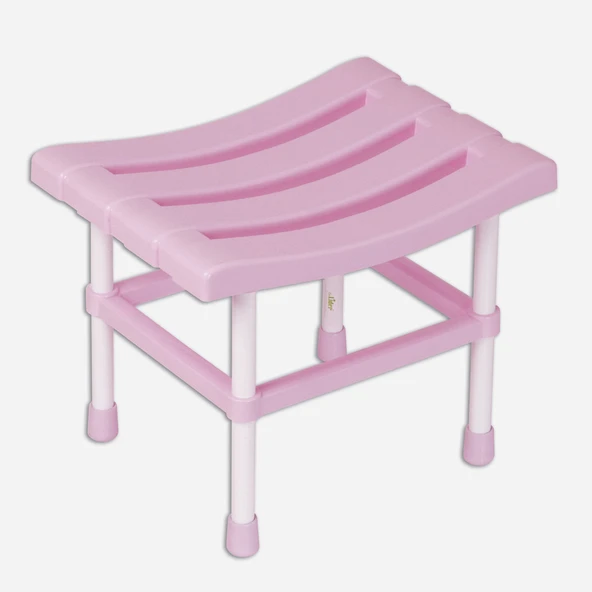 Neptun Banyo Taburesi Pembe Dikdörtgen (2'li Paket) ürün görseli 1