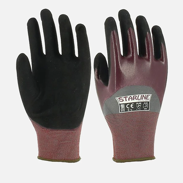 Starline Nitril Eldiven - Mor 151600 10/Xl (3'li Paket) ürün görseli 1